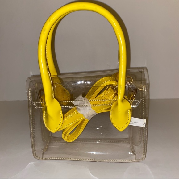 Yellow/Clear see-through handbag - Picture 4 of 6
